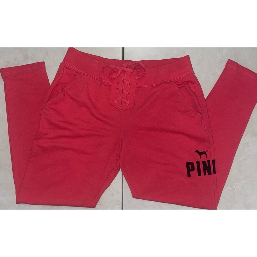 PINK Victoria’s Secret Lace-Up Sweatpants